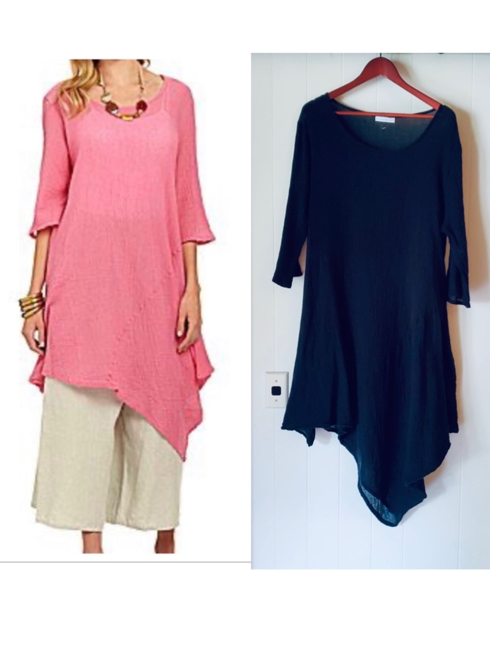 Bryn Walker Lightweight Gauzy Naida Tunic In Black Large